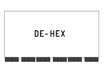 DE-HEX - DEC compatible